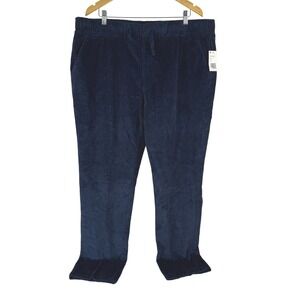 Weatherproof Vintage Mens Navy Blue Wide Corduroy Pants XXL F2421092ME New